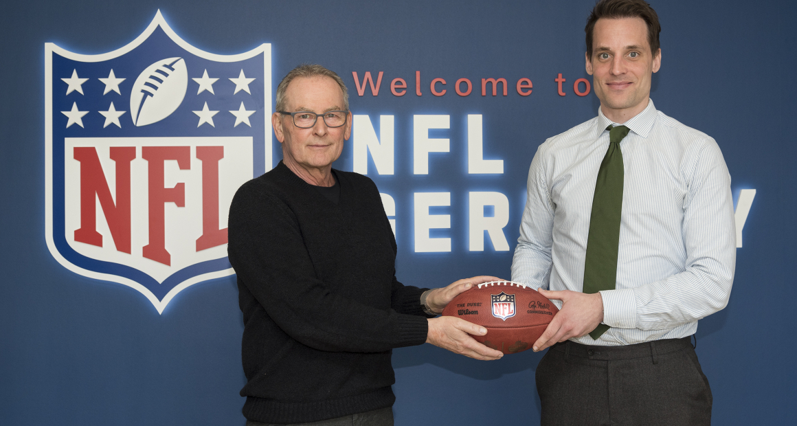 Dr. Alexander Steinforth, Geschäftsführer NFL Deutschland (re.) und Michael Sorge, Instructor for Strategic Security Management 
Foto: Jochen Krings