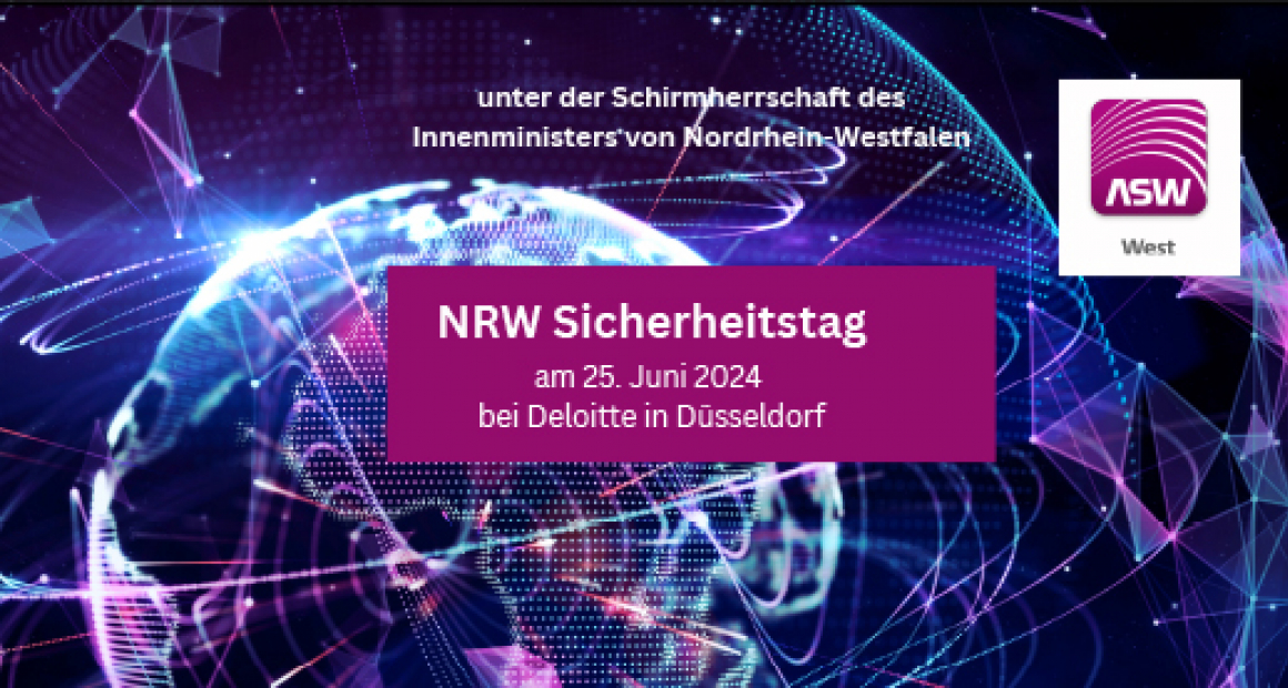 NRW Sicherheitstag 2024 in Düsseldorf - Foto: ASW West Allianz für Sicherheit in der Wirtschaft e.V.