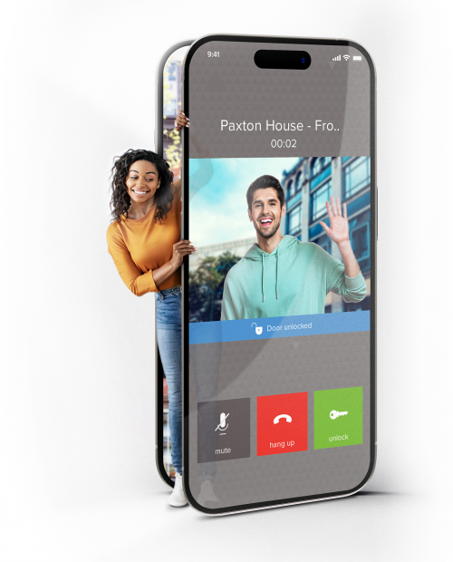 Die mobile App Paxton Entry öffnet Ihre Tür, jederzeit und überall. Foto: PAXTON