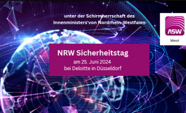 NRW Sicherheitstag 2024 in Düsseldorf - Foto: ASW West Allianz für Sicherheit in der Wirtschaft e.V.