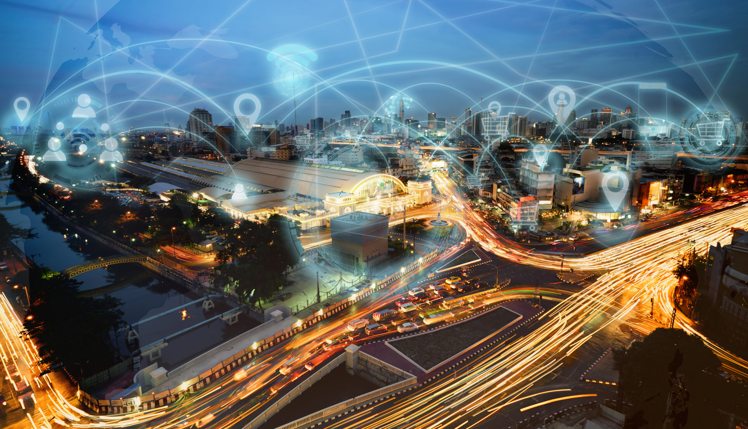Vernetzte Informations- und Kommunikationstechnologien (IKT) bilden das Rückgrat einer Smart City.