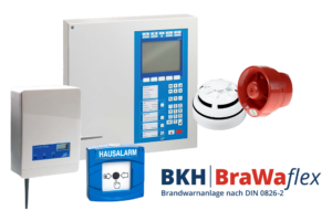 BraWaflex – die Brandwarnanlage gem. DIN VDE V 0826-2 von BKH Sicherheitstechnik in Funk, Draht oder Loop-Technik
